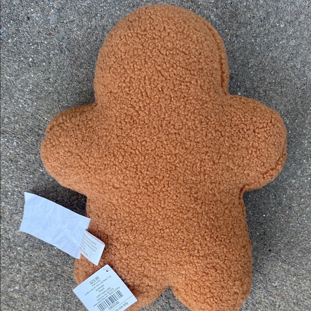 Gingerbread Man Decorative Pillow - NWT - Picture 11 of 14